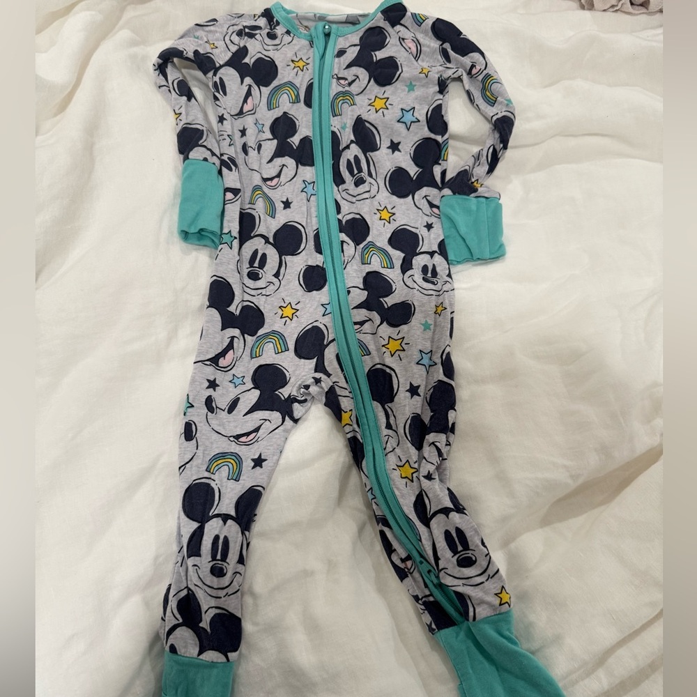 Little Sleepies Mickey Forever Zippy 6/12 Month